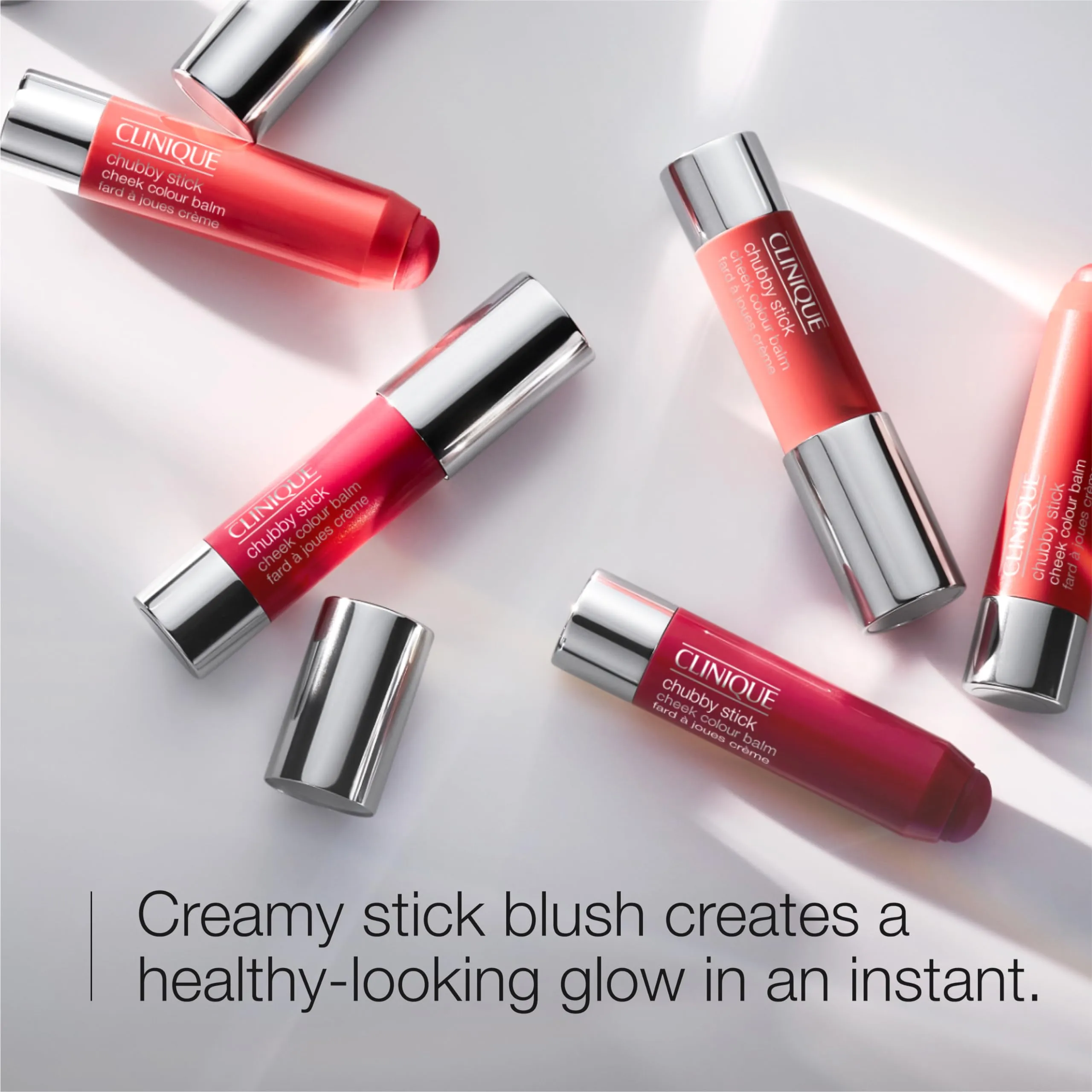 Clinique Chubby Cream Blush Stick Cheek Colour Balm, Plumped Up Peony, 1 Count