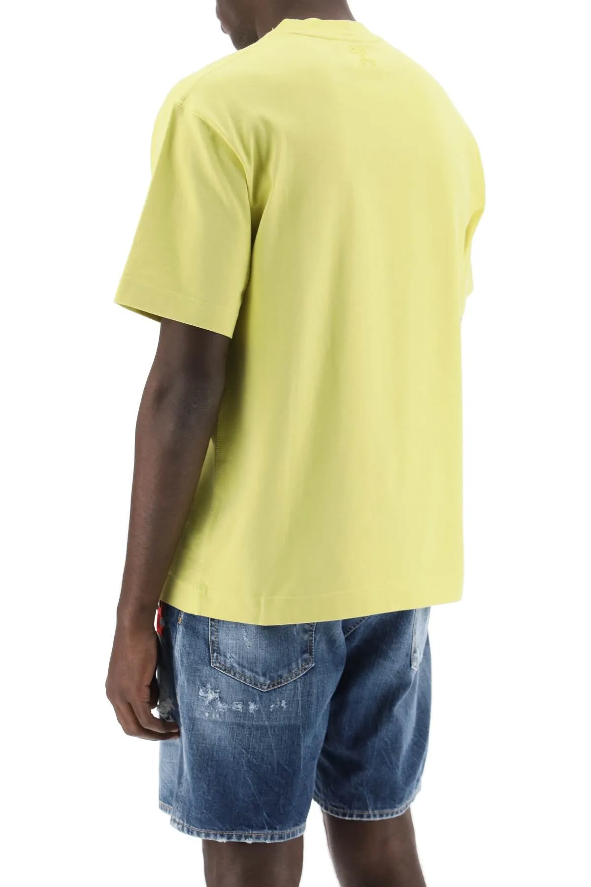 Closed crew-neck t-shirt C85038 434 20 PRIMARY YELLOW