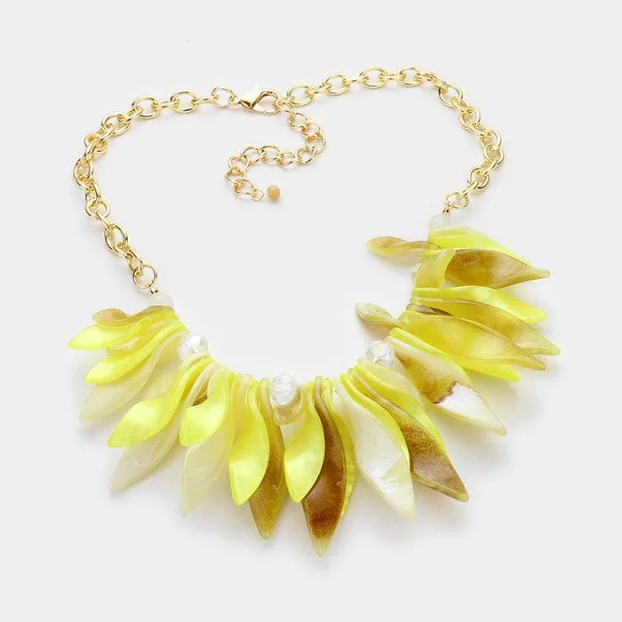 Cluster Leaf Necklace