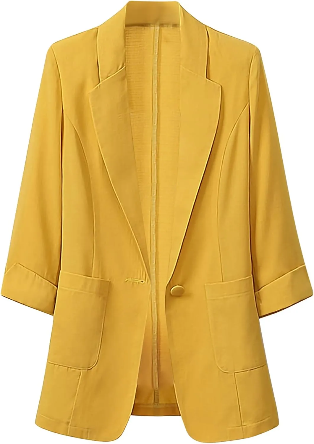 Cotton Linen Blazer for Womens Long Sleeve Stretchy Lightweight Casual Work Jacket Open Front 2024 Work Suit Jackets