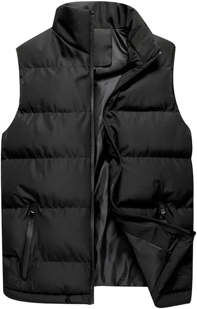 Cotton Vest Men Winter Jackets Thick Sleeveless Coats Male Warm Padded Waistcoat Gilet