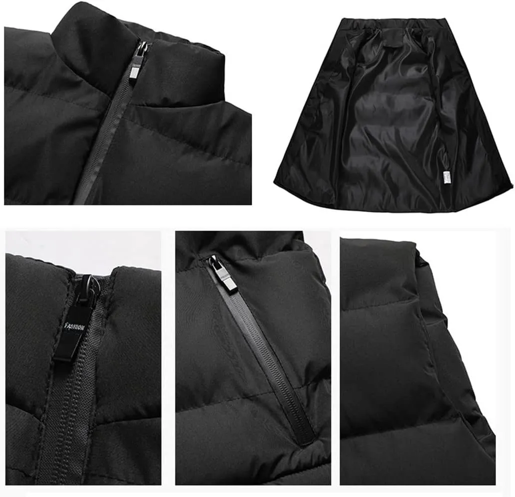 Cotton Vest Men Winter Jackets Thick Sleeveless Coats Male Warm Padded Waistcoat Gilet