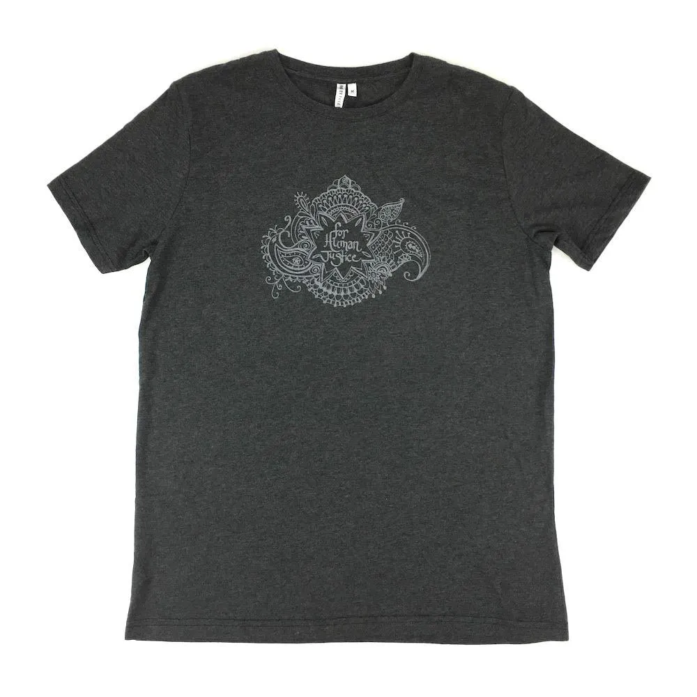 CREW CHARCOAL FOR HUMAN JUSTICE GRAY HENNA