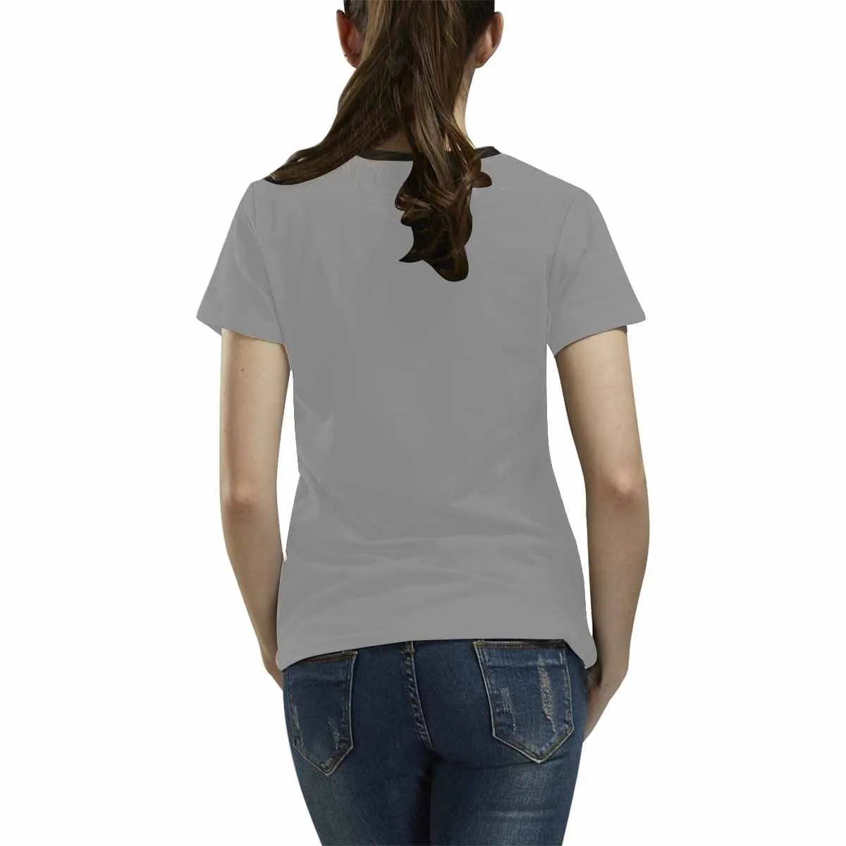 Custom Name Shirt Christmas Gift Women's All Over Print T-Shirt Design Your Own Shirts for Female