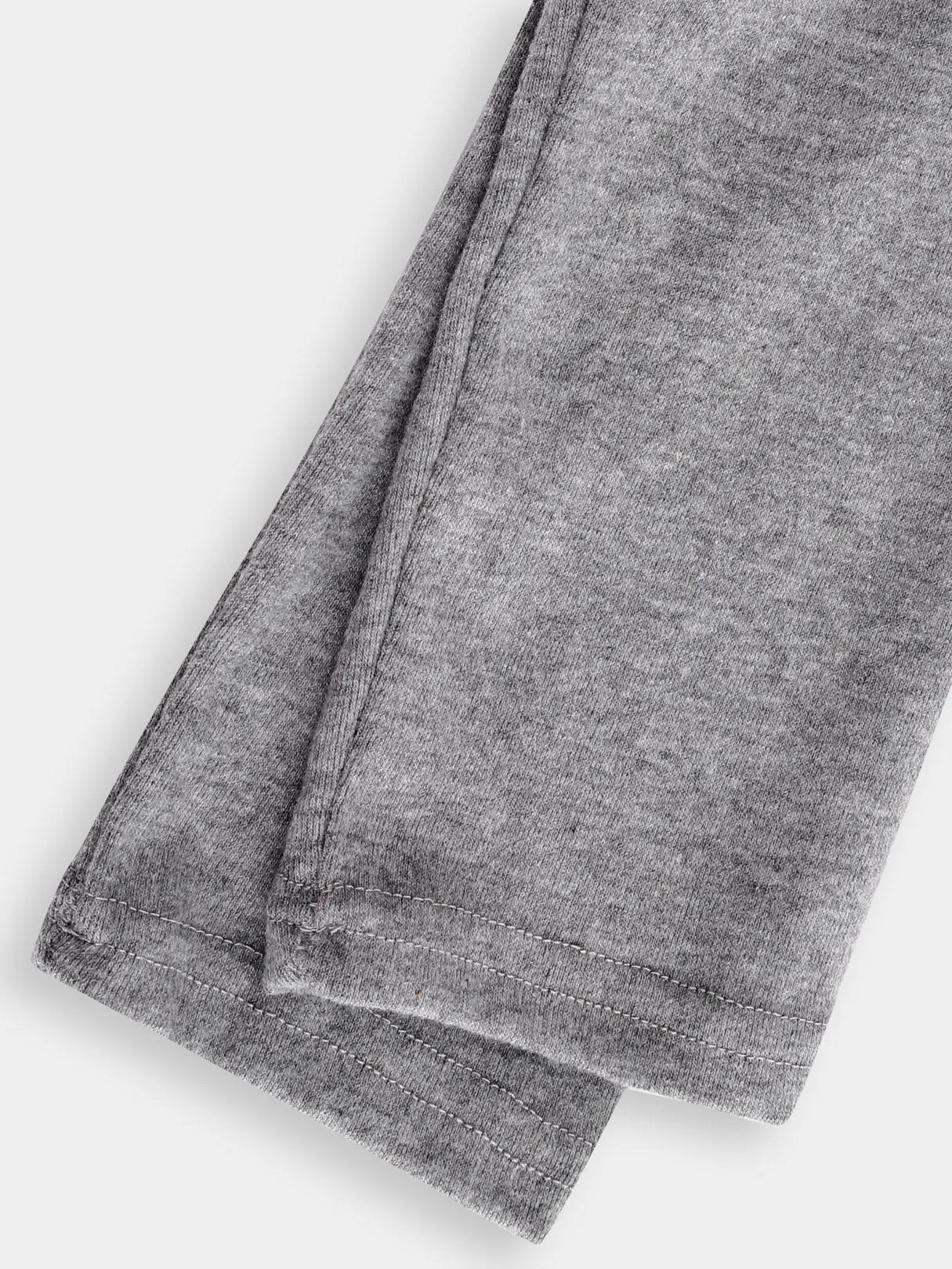 Custom Round Neck Letter Printed Long Sleeve Grey T-Shirts