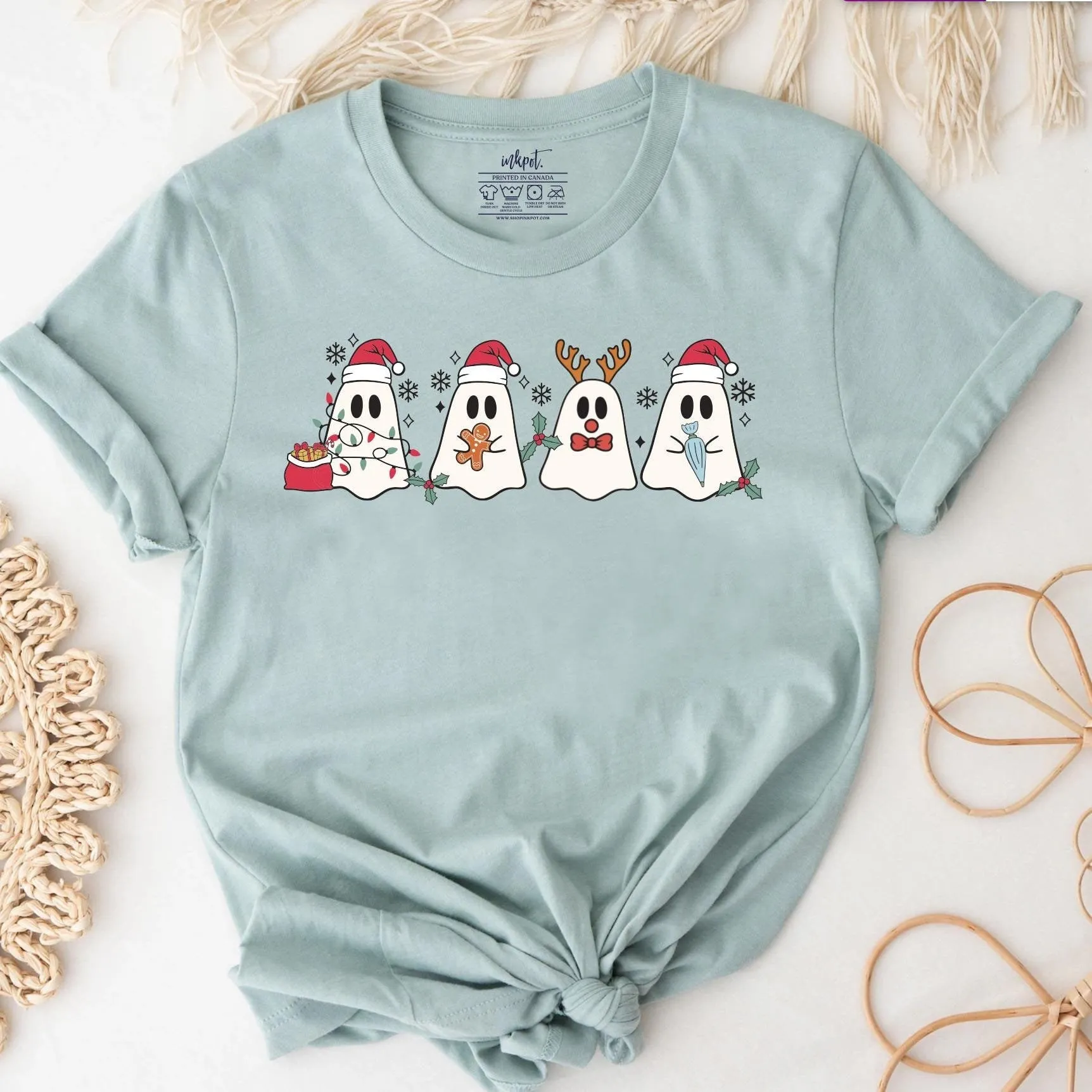 Cute Christmas Ghosts T-Shirt
