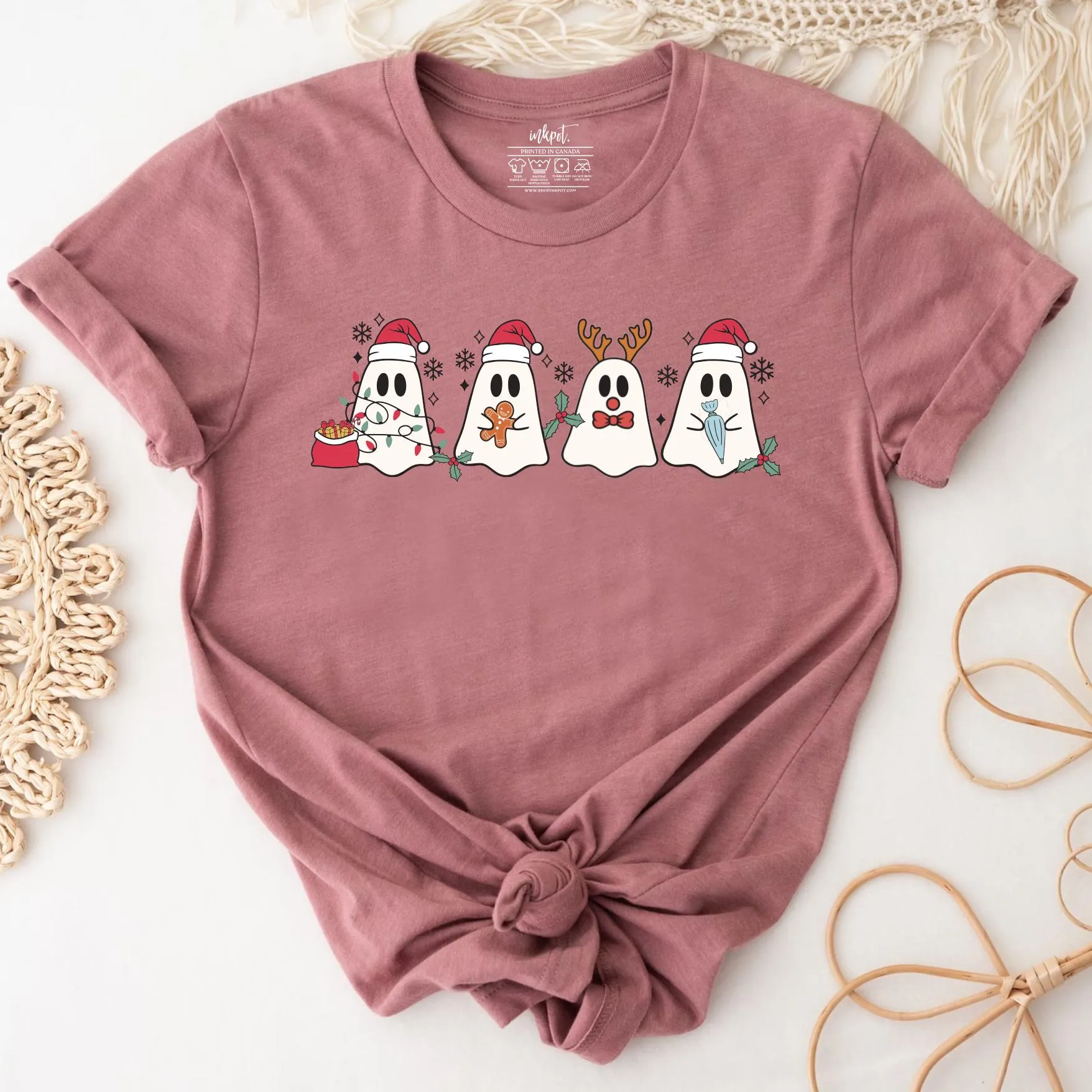 Cute Christmas Ghosts T-Shirt