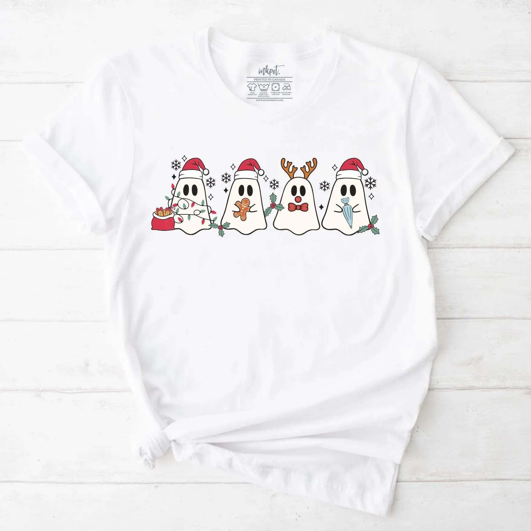 Cute Christmas Ghosts T-Shirt