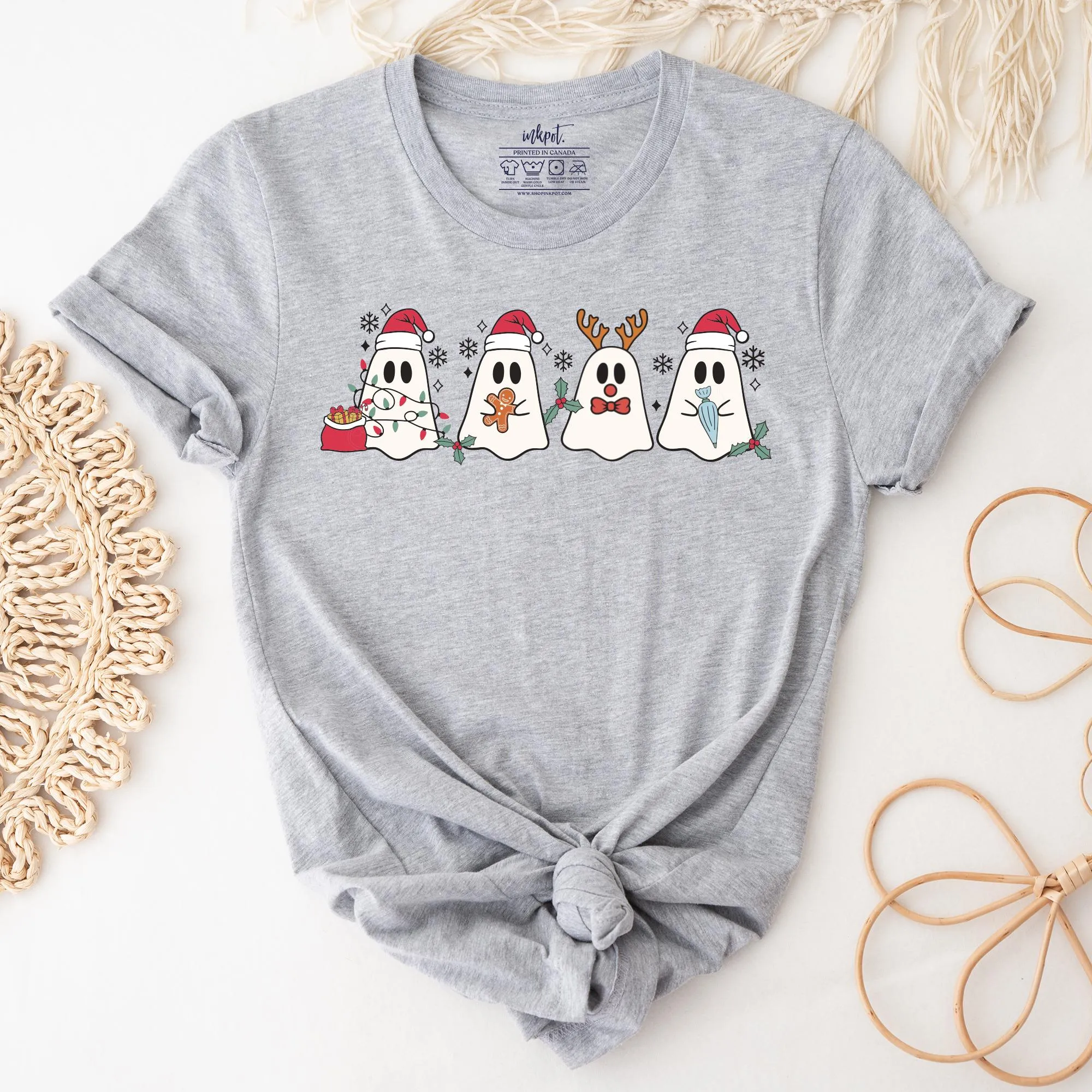 Cute Christmas Ghosts T-Shirt
