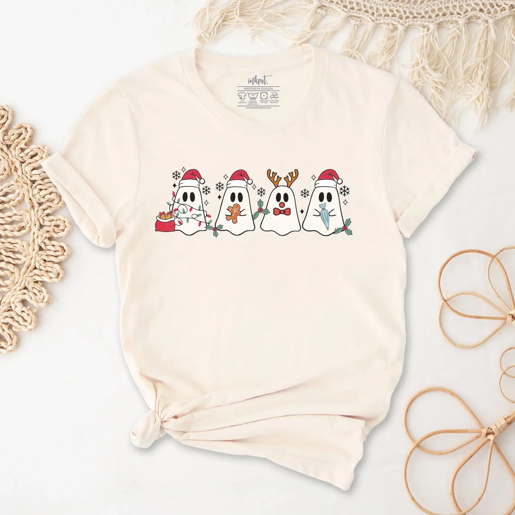 Cute Christmas Ghosts T-Shirt
