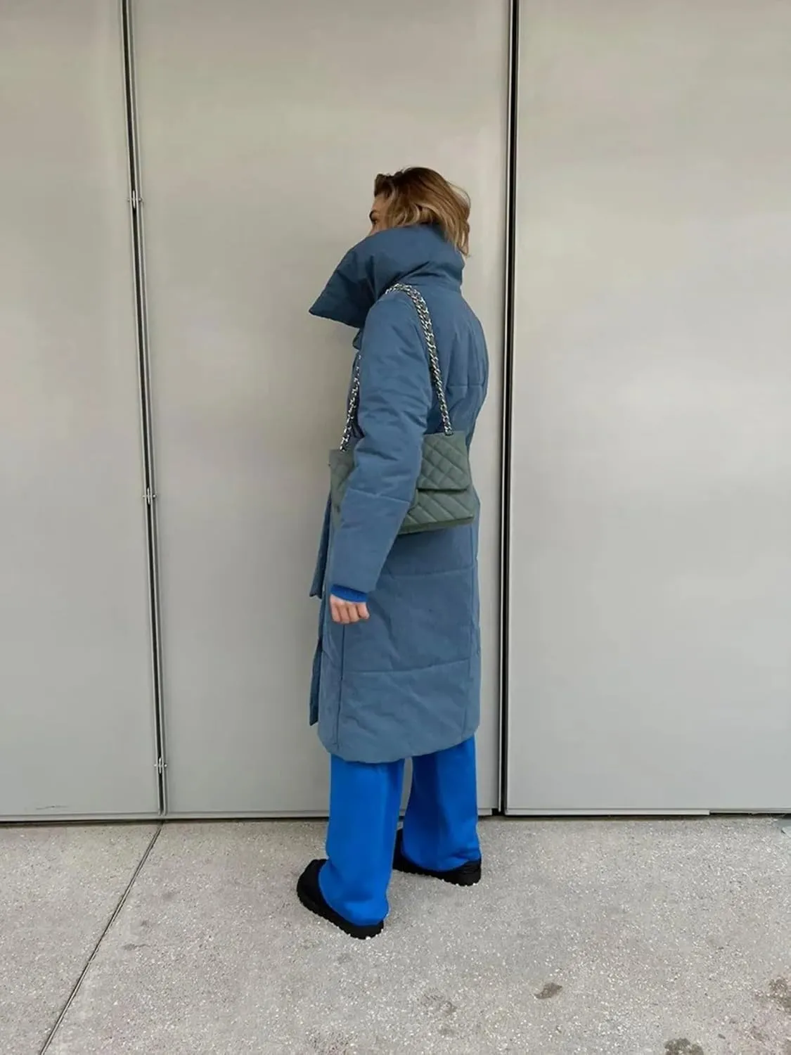 Dawery Women Loose Thicken Jackets Parkas Winter Coats Oversized Warm Long Belt Puffer Jackets Ladies Cotton Padded Jacket