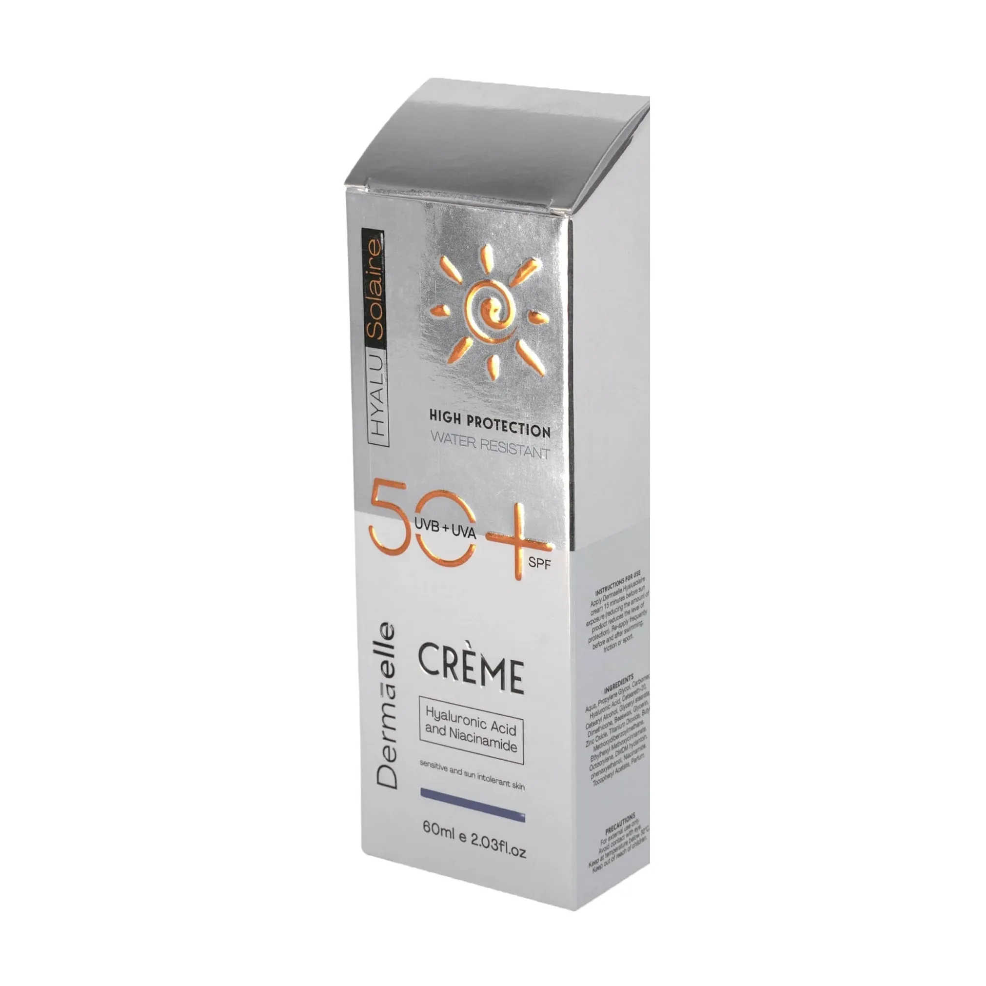 Dermaelle Hyalu Solaire Spf 50  Creme - 60ml