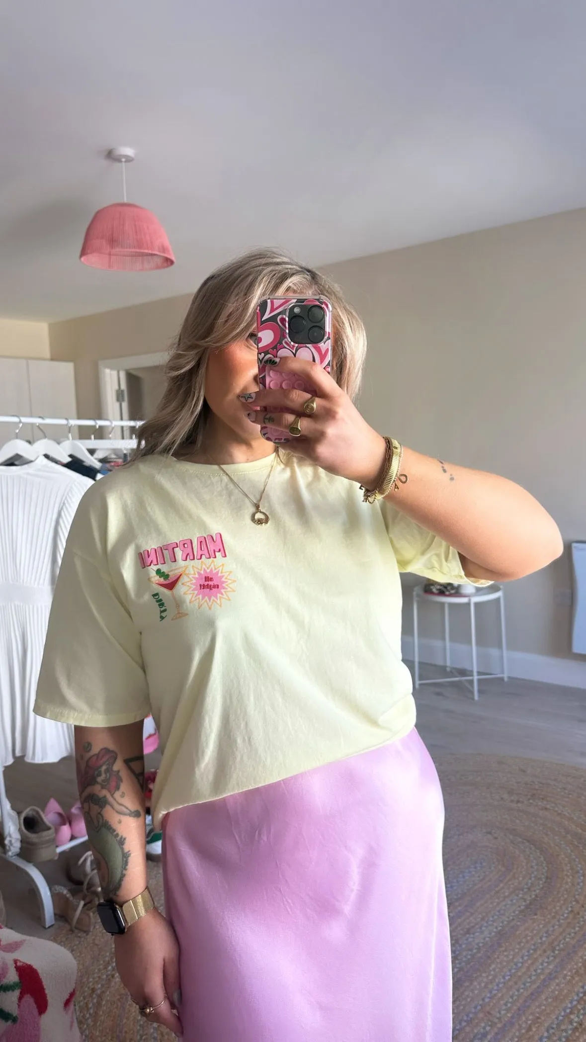 Dirty Martini T-Shirt - Yellow