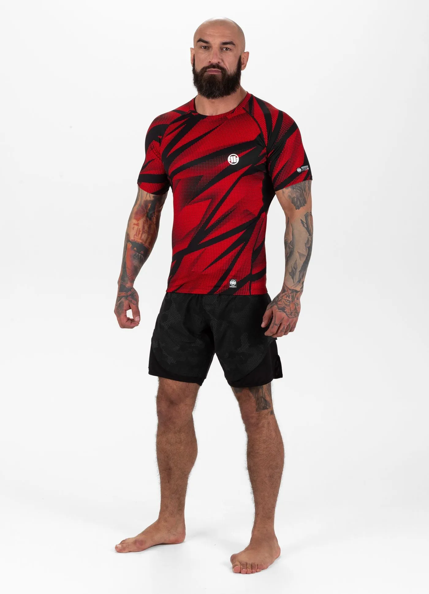 Dot Camo II Rashguard - Red