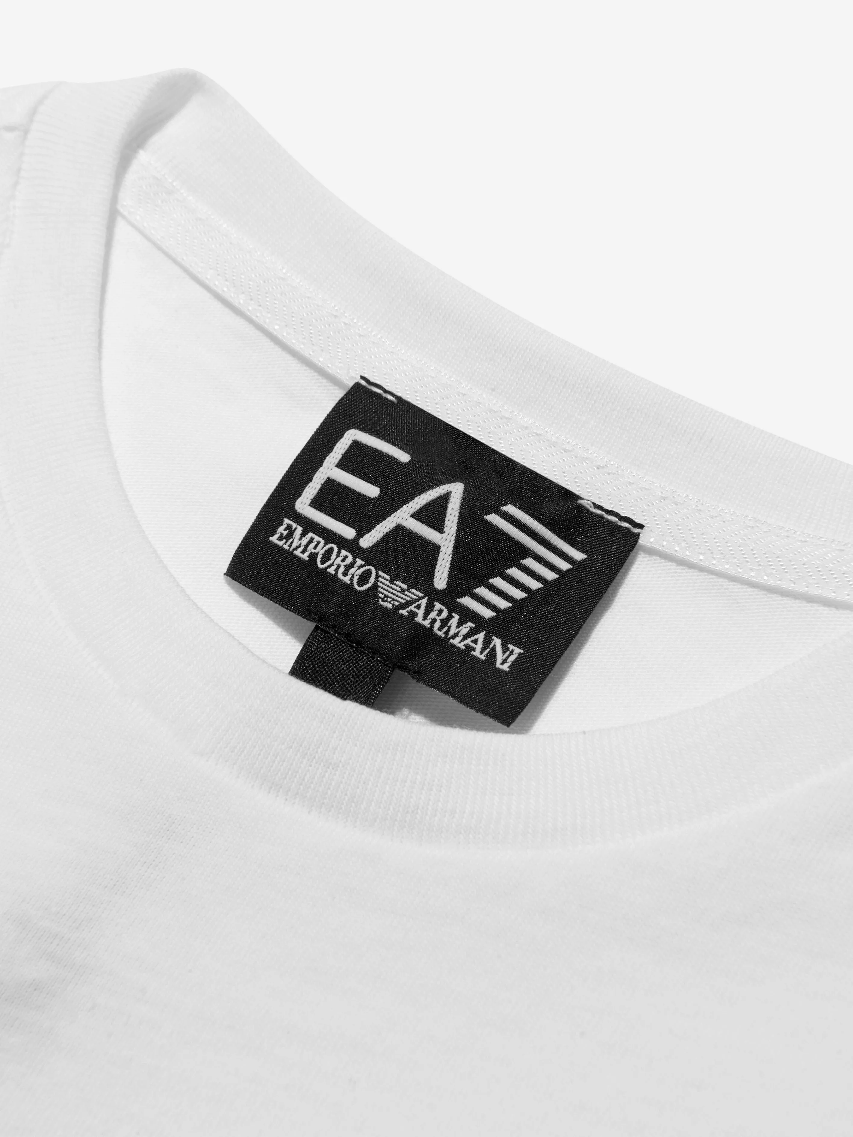 EA7 Emporio Armani Boys Cotton Jersey Logo T-Shirt