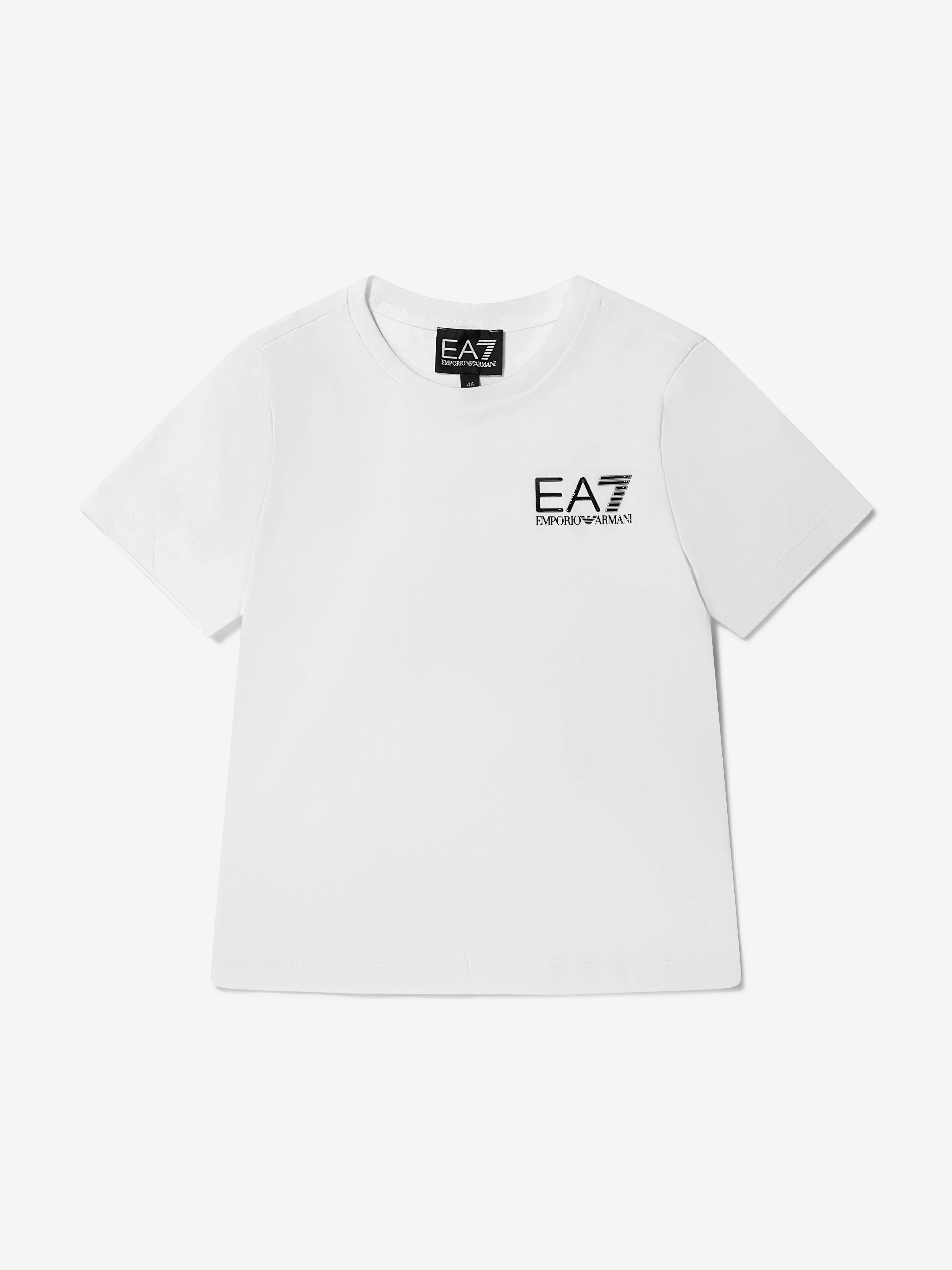 EA7 Emporio Armani Boys Cotton Jersey Logo T-Shirt