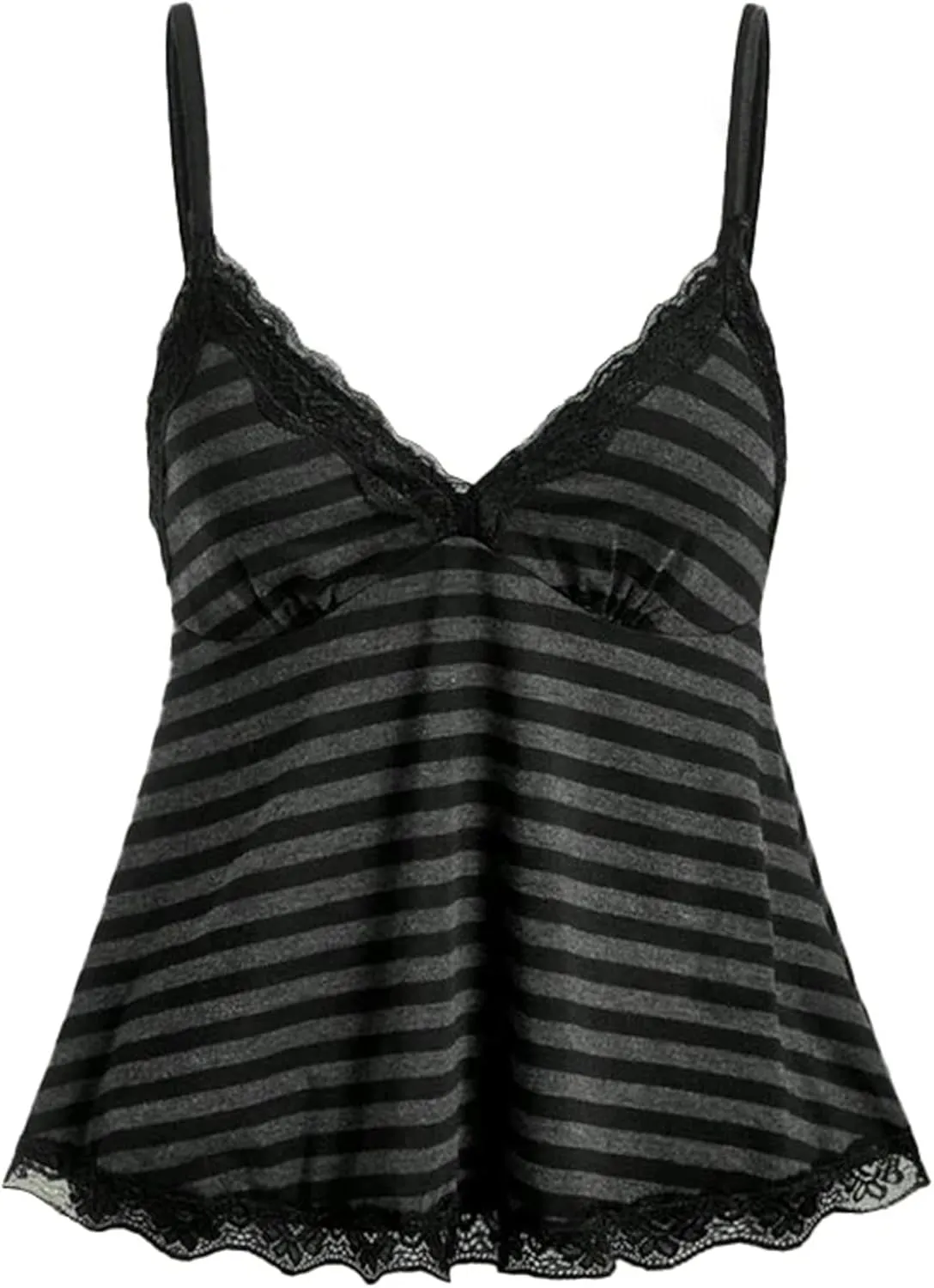 Emo Coquette Crop Tops Women Grunge 2000s Spaghetti Strap Top Streetwear Vintage Camisole Y2k Clothes