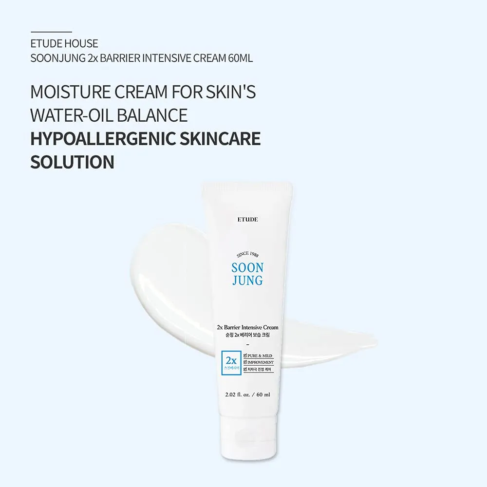 ETUDE HOUSE Soon Jung 2x Barrier Intensive Cream 60ml