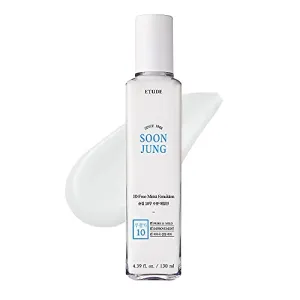 ETUDE SoonJung 10 Free Moist Emulsion 4.39 fl. Oz (130ml) 23AD | Hypoallergenic Non-Irritating Hydrating Emulsion for Skin Damage Care and Relaxation | Korean Skin Care