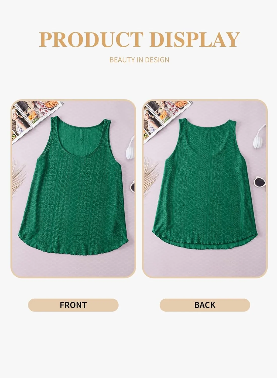 Eytino Womens Plus Size Tank Tops Summer Eyelet Embroidery Sleeveless T-Shirts Tops Scoop Neck Causal Loose Flowy Cami(1X-5X)