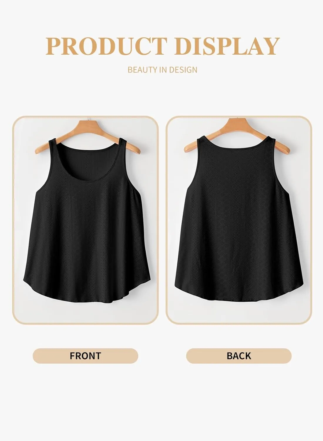 Eytino Womens Plus Size Tank Tops Summer Eyelet Embroidery Sleeveless T-Shirts Tops Scoop Neck Causal Loose Flowy Cami(1X-5X)