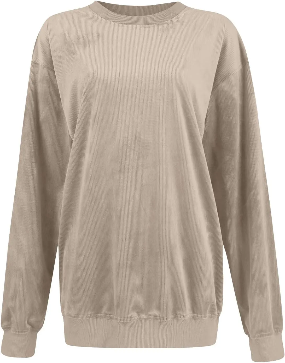 Fall Sweatshirts for Women Trendy Oversized Teacher Crewneck Sweatshirt Drop Shoulder Long Sleeve Pullover Sweaters