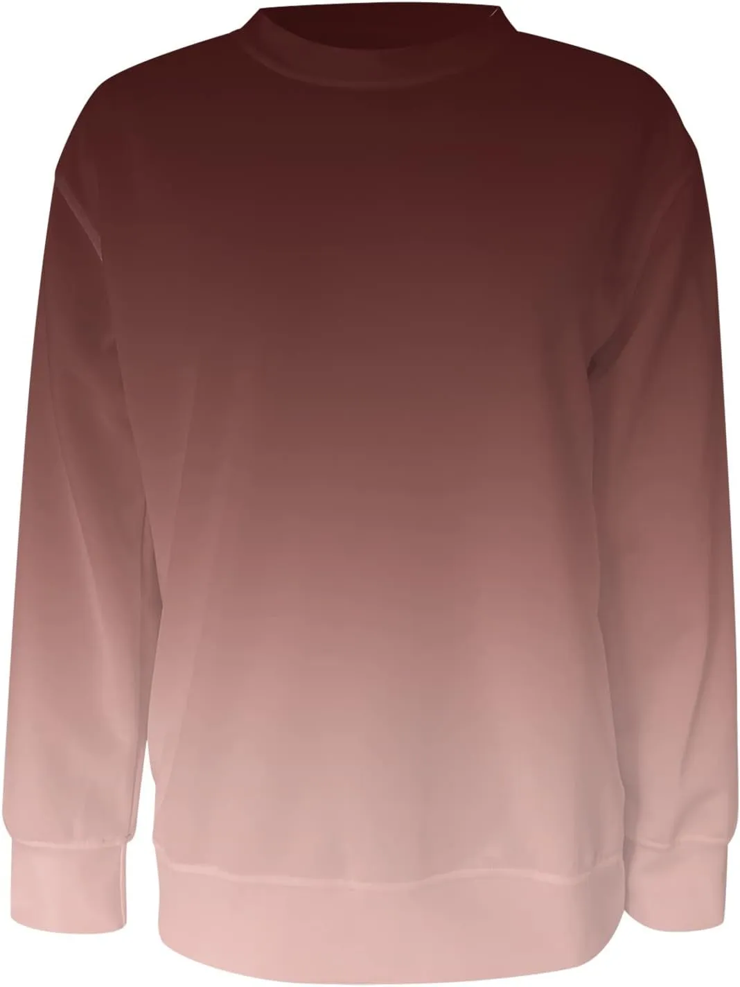 Fall Sweatshirts for Women Trendy, Womens Casual Crewneck Sweatshirts Long Sleeve Cute Tunic Tops Loose Fitting Pullover Top