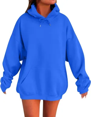 Fashion Hoodies for Women 2024 Oversized Hoodies Sweaters Long Sleeve Oversized Sweatshirt Pullover with Pocket