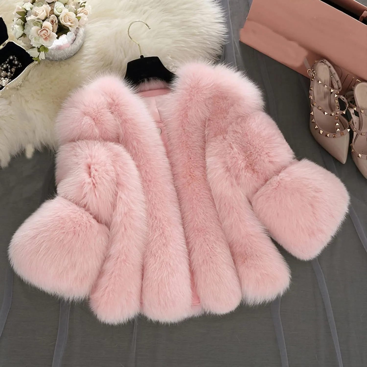Febecool Coats For Women Fashion Button Cardigan Casual Jacket Heated Jackets Sweater Coat Button Slim Jacket