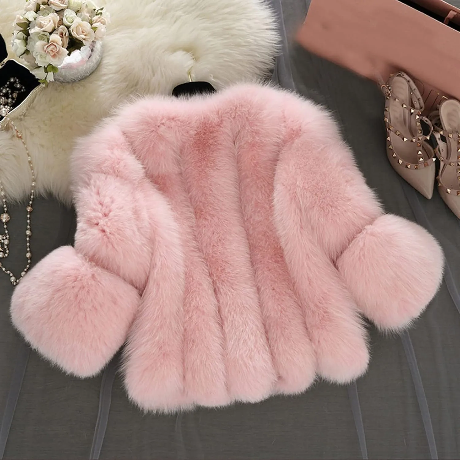 Febecool Coats For Women Fashion Button Cardigan Casual Jacket Heated Jackets Sweater Coat Button Slim Jacket