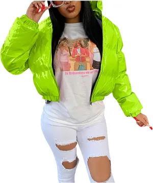 Febecool Winter Coats For Women Plus Size Button Cardigan Casual Jacket Heated Jackets Cotton-padded Coats Button Slim Jacket