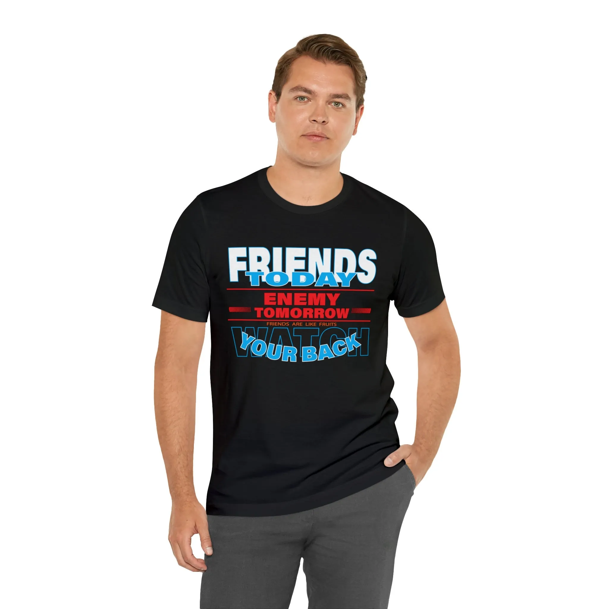 Friends T-shirt Enemy Tomorrow Gym T-shirts | Boxing clothes ideas for friends tight-fitting Colorful tees