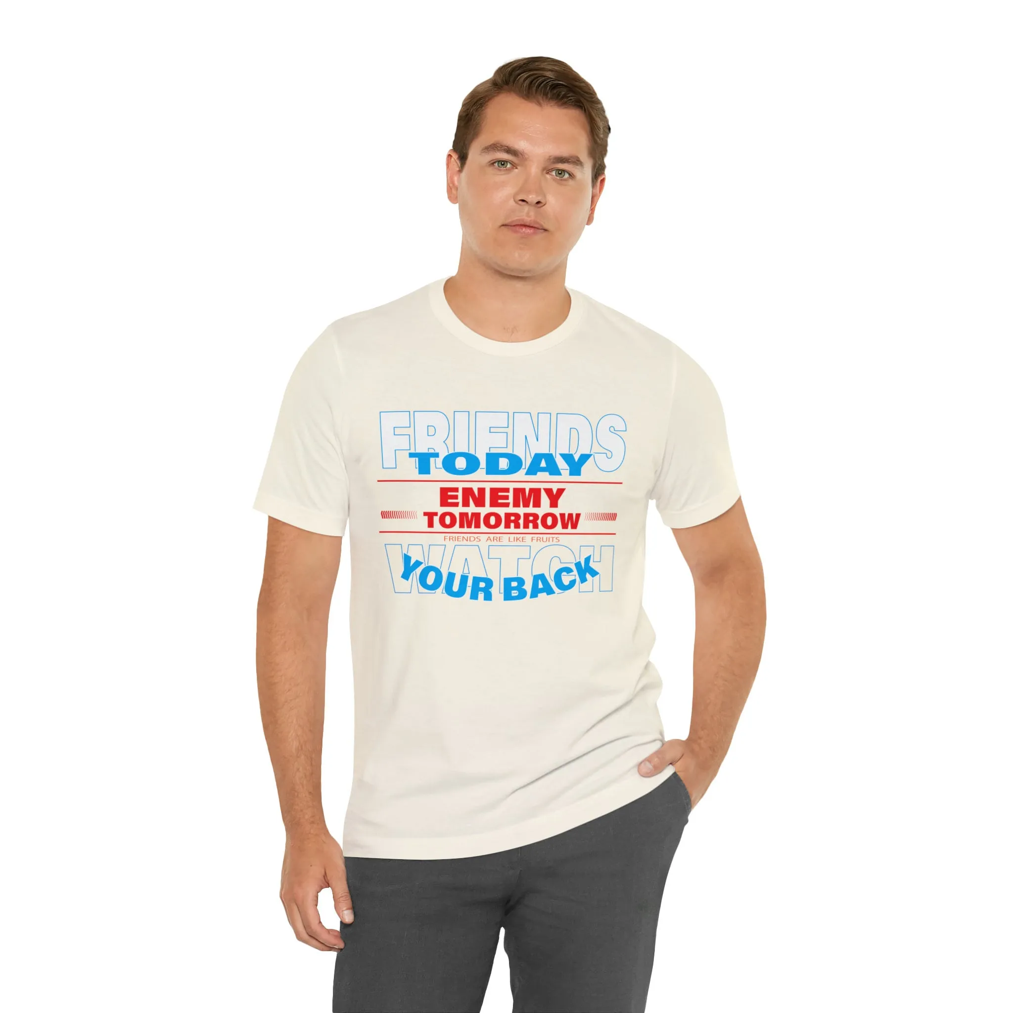 Friends T-shirt Enemy Tomorrow Gym T-shirts | Boxing clothes ideas for friends tight-fitting Colorful tees