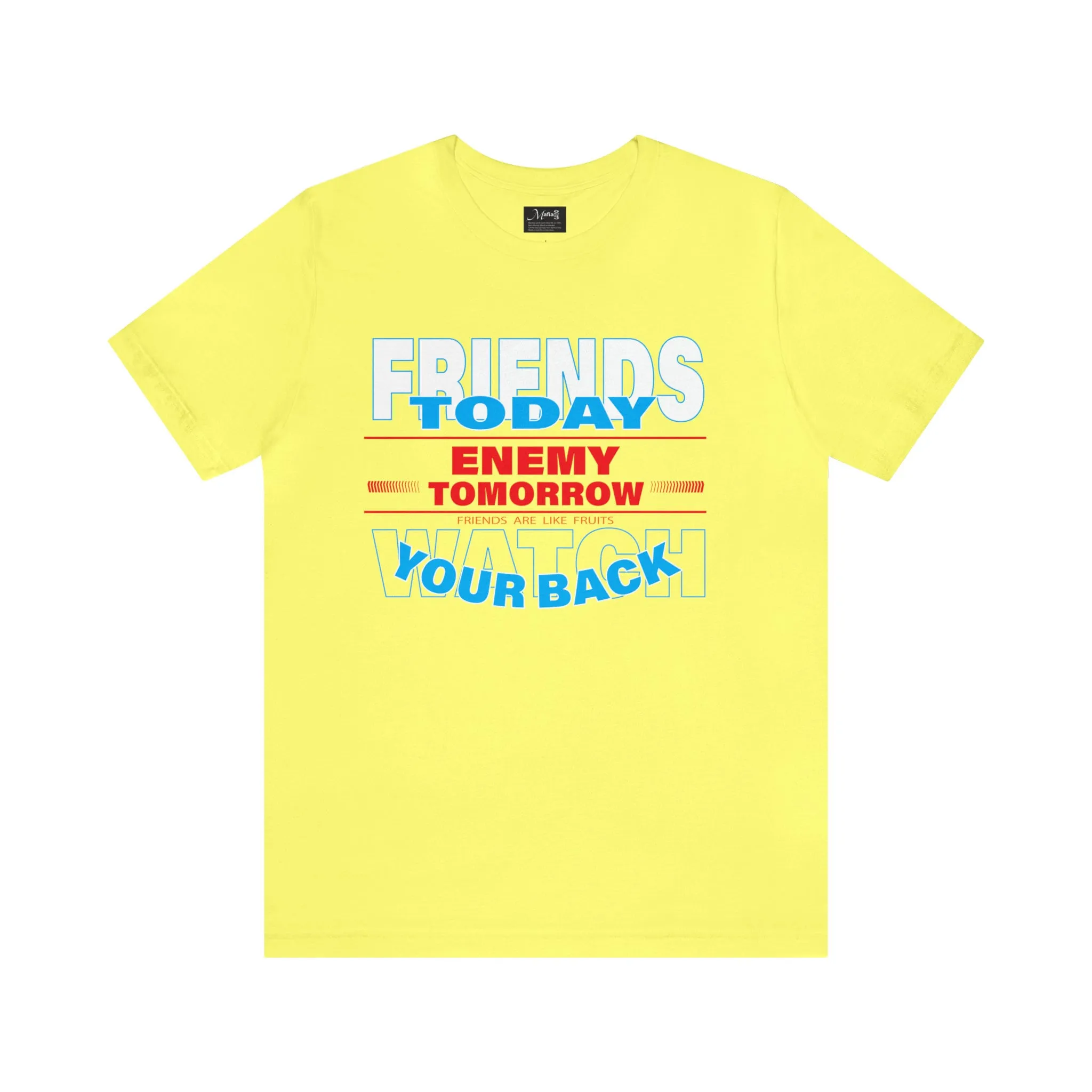 Friends T-shirt Enemy Tomorrow Gym T-shirts | Boxing clothes ideas for friends tight-fitting Colorful tees