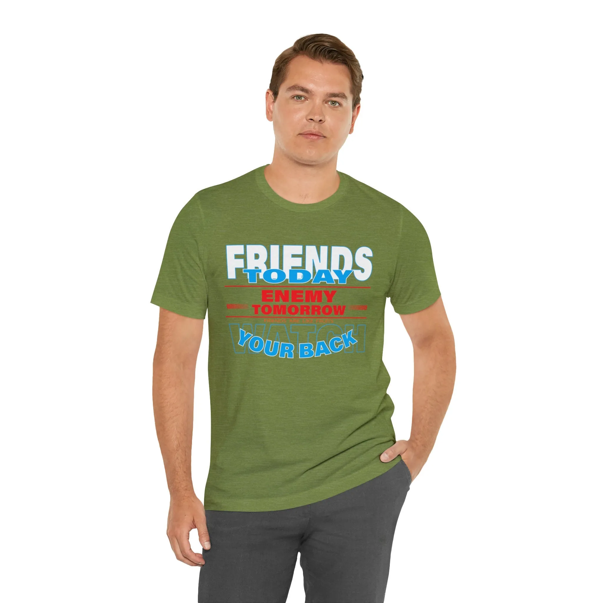 Friends T-shirt Enemy Tomorrow Gym T-shirts | Boxing clothes ideas for friends tight-fitting Colorful tees