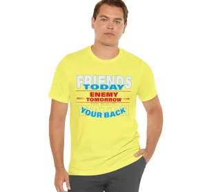 Friends T-shirt Enemy Tomorrow Gym T-shirts | Boxing clothes ideas for friends tight-fitting Colorful tees