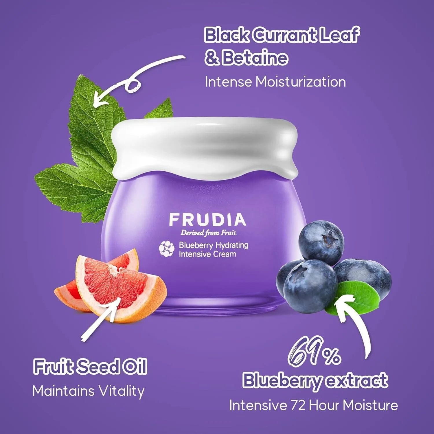 FRUDIA Blueberry Hydrating Cream 馥露迪雅滋润保湿蓝莓面霜 55g