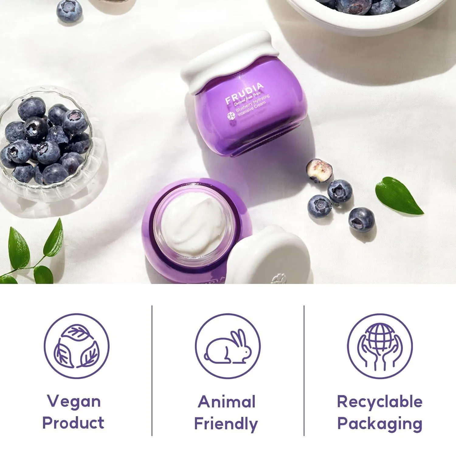 FRUDIA Blueberry Hydrating Cream 馥露迪雅滋润保湿蓝莓面霜 55g