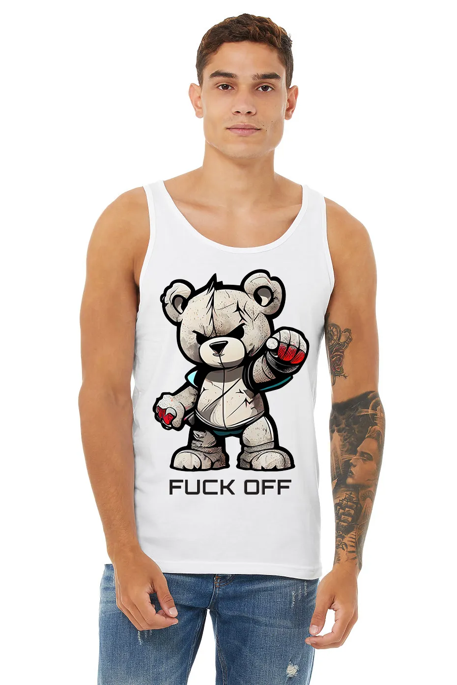 Fuck Off DTG Tank Top | Grooveman Music