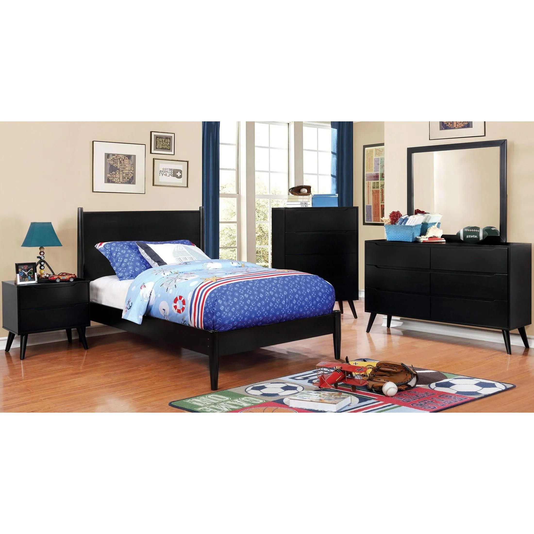 Furniture of America Lennart CM7386BK-T Twin Bed