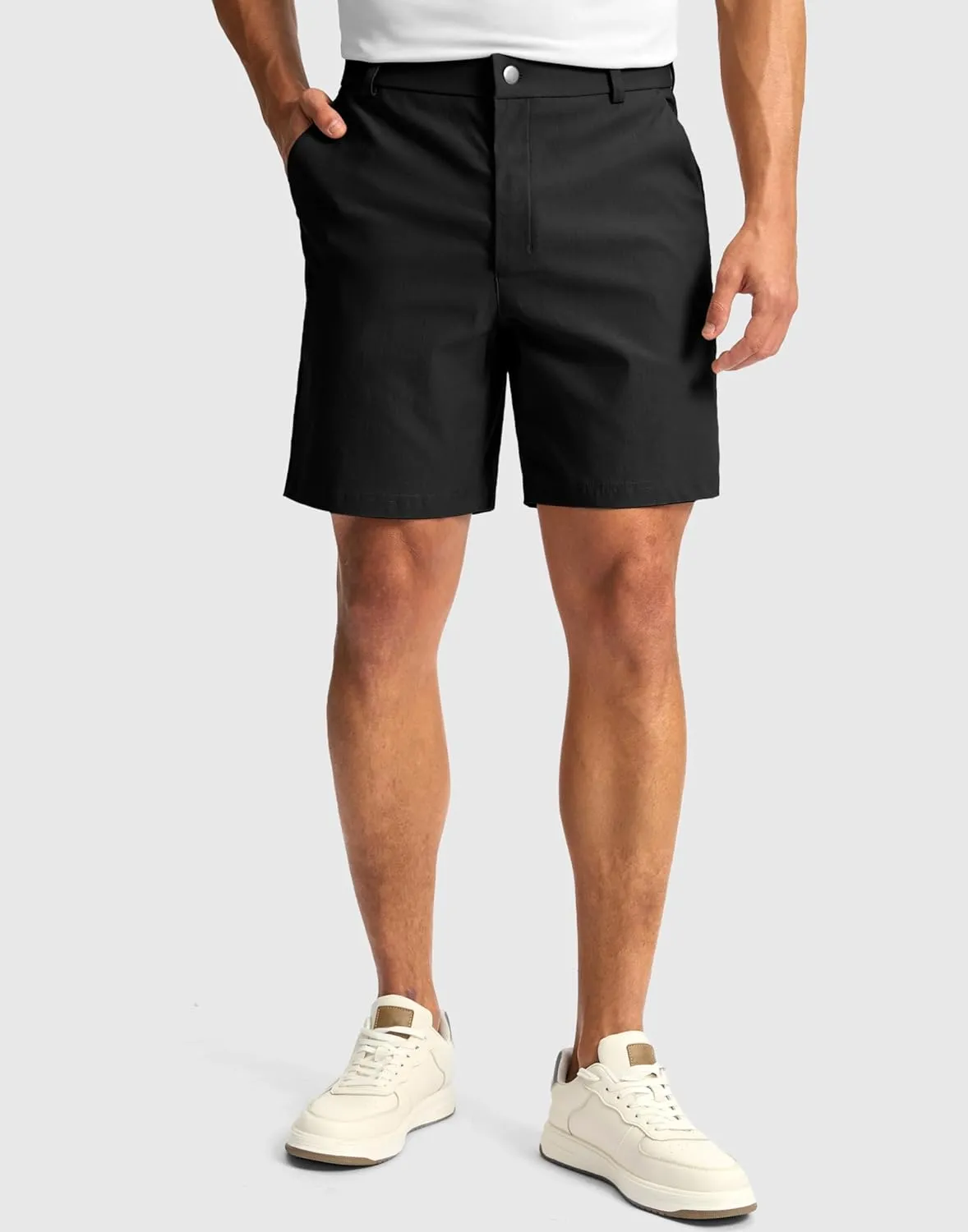 G Gradual Men's Golf Dress Shorts 7"/ 9" Stretch Casual Work Flat Front Shorts for Men with 3 Pockets Quick Dry