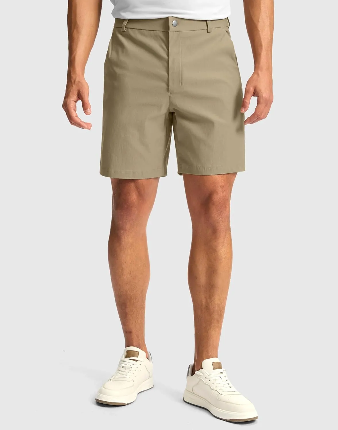 G Gradual Men's Golf Dress Shorts 7"/ 9" Stretch Casual Work Flat Front Shorts for Men with 3 Pockets Quick Dry