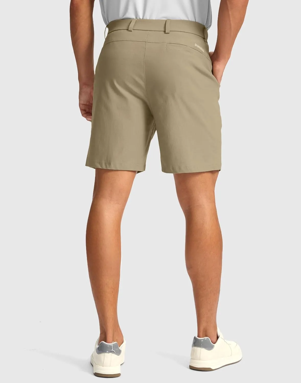 G Gradual Men's Golf Dress Shorts 7"/ 9" Stretch Casual Work Flat Front Shorts for Men with 3 Pockets Quick Dry