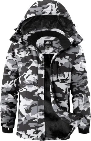 G Gradual Women's Ski Jackets Waterproof Insulated Fleece Lined Heavyweight Winter Jacket Hood Mountain Snowboarding Coat