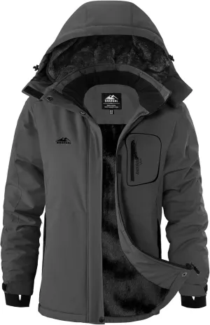 G Gradual Women's Ski Jackets Waterproof Insulated Fleece Lined Heavyweight Winter Jacket Hood Mountain Snowboarding Coat
