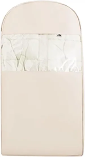 Garment Bags, Clothes Cover for Hanging Clothes in Wardrobes with Compression Zippers, Suitable for Jackets, Sweaters, Down Jackets(Beige,58x90x15cm x35x6in)
