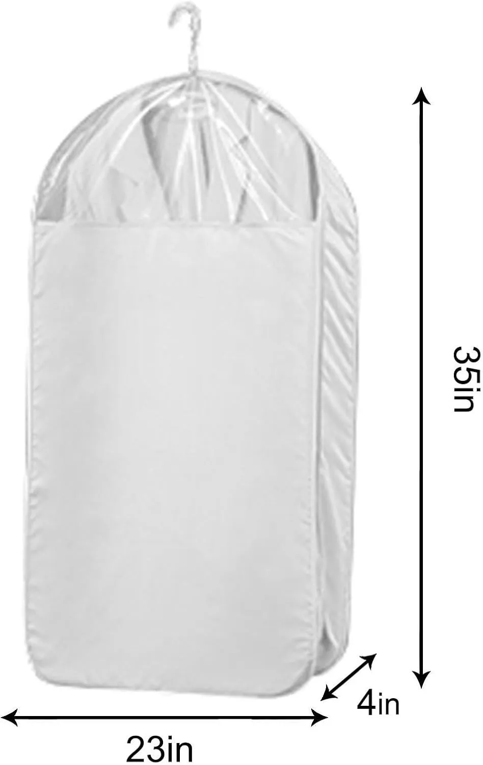 Garment Bags for Hanging Clothes, Hanging Clothes Bag Dust-Proof Suitable for Coats, Jackets, Shirts, Down Jackets(Pink,90x58x9cm/35x23x4in)