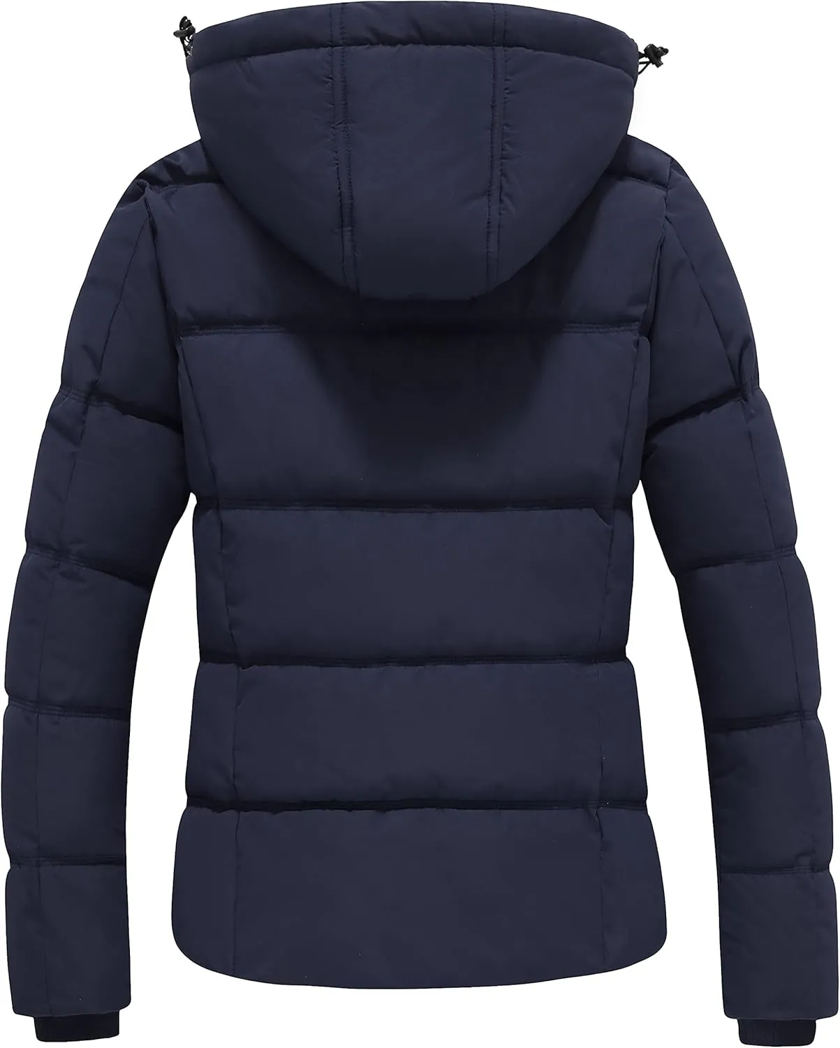 GGleaf Women's Winter Coats Quilted Puffer Jacket Warm Snow Coat with Removable Hood