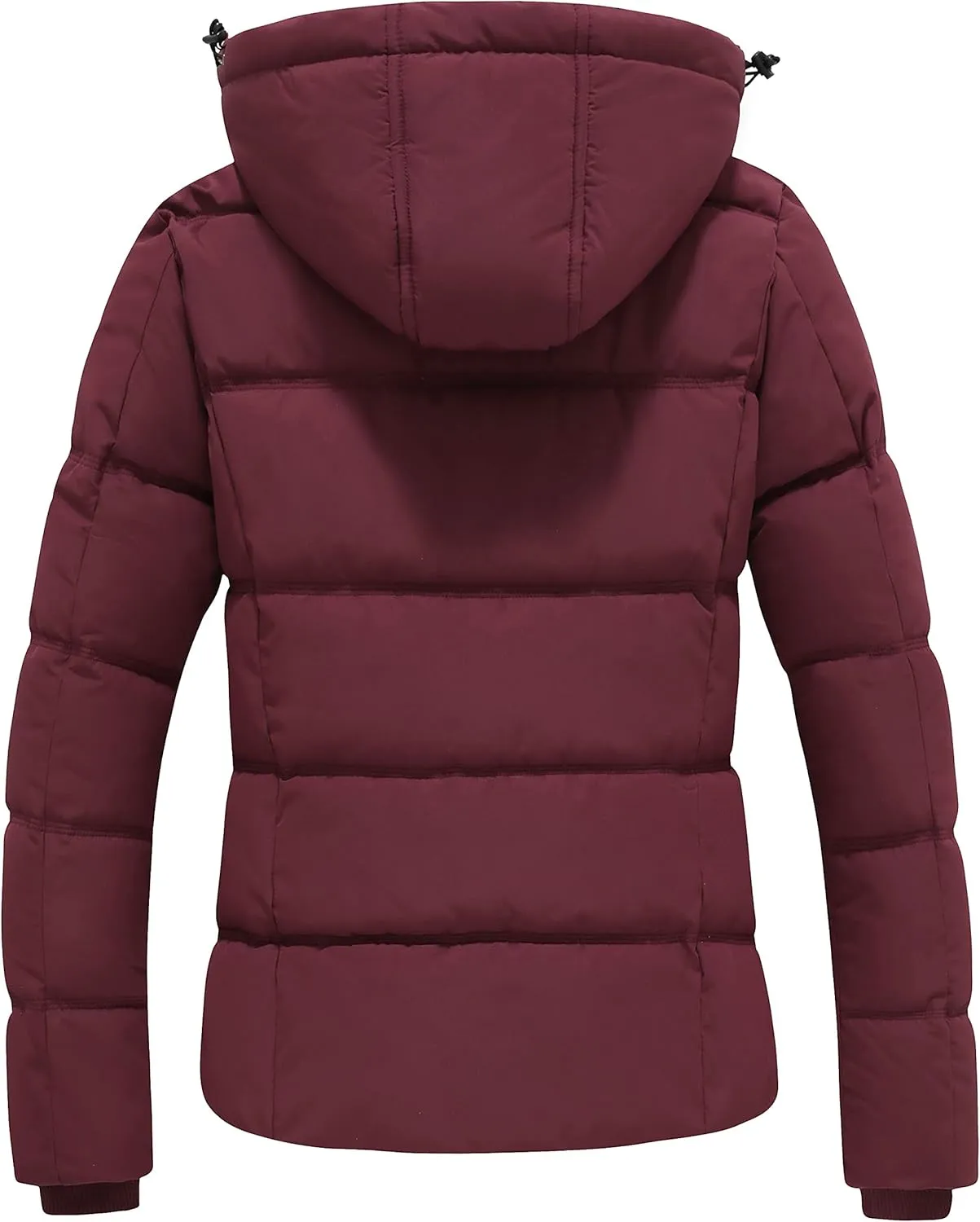 GGleaf Women's Winter Coats Quilted Puffer Jacket Warm Snow Coat with Removable Hood