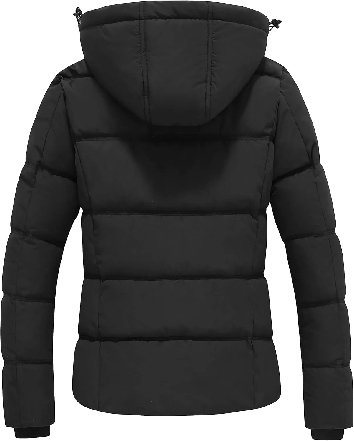 GGleaf Women's Winter Coats Quilted Puffer Jacket Warm Snow Coat with Removable Hood